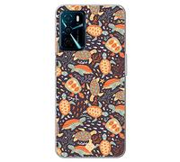 Movilshop Étui pour [OPPO A16 / A16s ] Dessin animal [imprimé tortue] en silicone souple transparent coque pour smartphone.