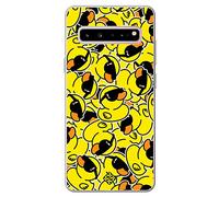 Movilshop Étui pour [Samsung Galaxy S10 5G ] Dessin Animaux [Autocollants Cool] Silicone Souple Transparent Coque Case Cover Gel pour Smartphone.