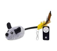 Moving Cat Toy, Remote Control Kitten Toys, Squeaky Interactive Toy, Stimulates Hunting Instincts, Automatic Moving Mice Design 12cm/4.72 inches for Indoor Cats