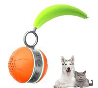 Moving Dog Ball, Interactive Cat Toy, Smart Electric Pet Ball, Light Up Training Device, Rolling Play Supply for Stimulating Exercise and Enrichment Kitten Puppy Boredom , 1.81x2.64x1.97 Inches