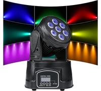 Moving Head Light 7X12W Led Rgbw (4 En 1) Color Lighting Effect 9/14 Ch By Dmx Control Pour Dj Show Bar Party Wedding Disco Ktv