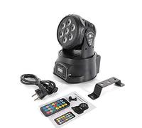 Moving Head Stage Light LED, 7×10W RGBW Moving Head Scène Lumière avec Télécommande pour DJ, Discos, Halloween, Clubs, Mariages