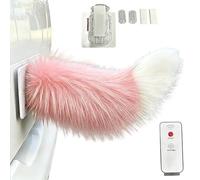 Moving Tail Decor - Cute Remote Control, Universal Fit with Rechargeable Battery, Weatherproof Nylon, Wagging Motion, for Travel Rear Trucks Motorcycle Home Vehicles, Adjustable Tail Feature
