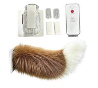 Moving Tail - Remote Control Wagging Rechargeable Cute Fuzzy Realistic Decor Motion Accessory Car Vehicle Fun Ornament | RV Travel Rear Truck Motorcycle Home SUV Holiday Birthday Trip Gadget