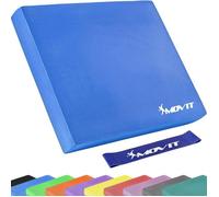 Movit® Xxl Balance Pad Dynamic Base, 50x40x6cm Avec Bande Élastique, Choix De Couleurs: 10 Couleurs, Entraînement Pour L'équilibre Et La Coordination, Entraîneur D'équilibre Coussin D'équilibre - Bleu
