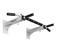 MOVIT Barre de Traction Prof. pour Montage Mural, jusqu'à 350 kg, 4X poignées antidérapantes + XXL Softgrip, 2X Oeillets pour Accessoires, testé Contre Les substances nocives, Pull up Bar, Blanc