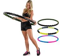 MOVIT Hula Hoop Cerceau pour Adultes et Enfants, Picots de Massage et aimants, 3 Variantes: 0,9kg, 1,3kg ou 1,7kg, diamètre 110cm - Choix: 1,7 kg