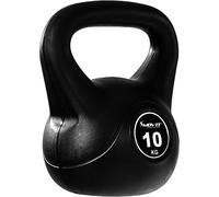 Movit Kettlebell Basic Black, Haltère À Boule Avec Enveloppe En Matière Synthétique Ménageant Le Sol, 1 Kg À 20 Kg, Testé En Matière Toxique, 10 Kg