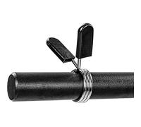 MOVIT SZ Barre curl Professionnelle en Forme de, 30mm STANDARDNORM, Choix: 120cm (7kg) ou 130cm (8kg), chromée ou Noire, Fermeture étoile ou Fermeture Ressort, Barre curl d'haltère