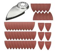 MOVKZACV Patins de ponçage pour doigts, outils multifonctions oscillants, kits d'accessoires pour scie oscillante, kit de ponçage triangulaire