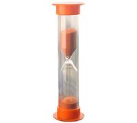 MOVKZACV Sablier pour enfant de 2/3/5/10 minutes, adapté pour les enfants qui se brossent les dents (orange, taille : 3 minutes)