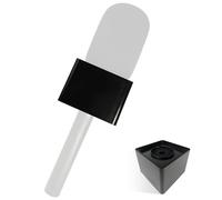 Movo HMF-1 Drapeau de microphone en ABS - Ajoutez votre logo - Compatible avec Rode Interview Go WMX-HM - Drapeau de microphone parfait pour les entretiens, le vlogging, la création de contenu, les