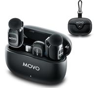 Movo NanoMic Microphone sans fil double Lightning pour iPhone 14 et inférieur - Micro cravate pour iPhone, idéal pour le vlogging, TikTok, la création de contenu