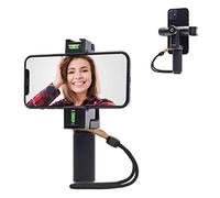 Movo PR-3 Support de poignée Rotatif pour Smartphone avec Positions Verticales et Horizontales, dragonne, Support trépied, Support Griffe pour lumières et Microphones - pour iPhone, Samsung, Google,