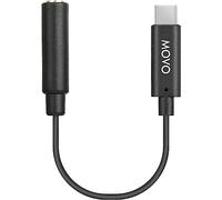 Movo UCMA-1 Adaptateur de Microphone Femelle 3,5 mm TRS vers Connecteur USB Type-C Dongle - Compatible avec Les Smartphones et tablettes Samsung, Pixel, Moto, HTC, iPad Pro - Adaptateur Audio 3,5 mm