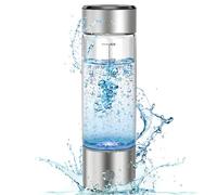 MOVOCA Bouteille d'eau à hydrogène améliorée, générateur de bouteille d'eau d'hydrogène 3 min 2000 PPB - Technologie SPE PEM, machine à bouteille d'eau portable de 414 ml, cadeau d'anniversaire de