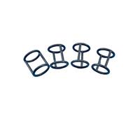 MoVols Joints circulaires Noirs 4 en 1, bagues d'étanchéité en Forme de H, pièces de Machines à Glace Molle, Accessoires de Remplacement, Longueur de Montage 3cm