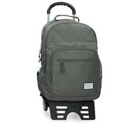 Movom Always on The Move Sac à Dos Scolaire Double Compartiment avec Chariot Vert 31 x 42 x 13 cm Polyester