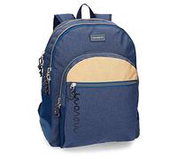 Movom Babylon Sac à dos double compartiment adaptable au charriot Bleu 33x44x13,5 cms Polyester 19.6L