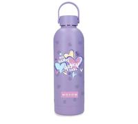 Movom Best Wishes Bouteille en Acier Inoxydable Violet 7,4 x 23,5 x 7,4 cm Acier Inoxydable