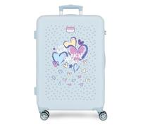 MOVOM Best Wishes Medium Bleu Valise 46x65x23 cm Rigide 3 kg Serrure à Combinaison Latérale ABS 3 kg 56L