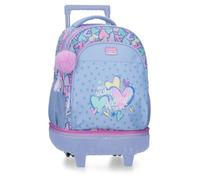 Movom Best Wishes Sac à Dos Compact démontable 2 Roues Lilas 32 x 45 x 21 cm Polyester 30,2 L