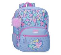 Movom Best Wishes Sac à dos scolaire adaptable à chariot Lilas 30 x 38 x 12 cm Polyester 13,7 l