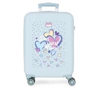 Movom Valise cabine Best Wishes fille Rigide ABS 38 x 55 x 20 cm 35 L Bleue 2 kg Bagage à main