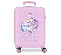 Movom Best Wishes Valise de Cabine Rigide ABS Fermeture à Combinaison latérale 35 l 2,5 kg 4 Roues Doubles 38 x 55 x 20 cm