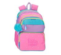 Movom Block Sac à dos scolaire double compartiment rose 32 x 45 x 19 cm Polyester 27,36 L