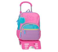 MOVOM Block Sac à Dos Scolaire Rose 30x38x12 cm Polyester 13,68L