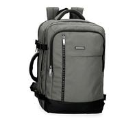 Movom Buster Sac à Dos de Cabine pour Ordinateur Portable 15,6" Gris 30 x 44 x 18 cm Polyester avec détails en Cuir synthétique 23,76 l, Gris, Sac à Dos de Cabine pour Ordinateur Portable