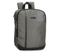 Movom Buster Sac à Dos pour Ordinateur Portable Adaptable 13,3" Gris 27 x 36 x 12 cm Polyester avec détails en Cuir synthétique 11,66 l, Gris, Sac à Dos pour Ordinateur Portable Adaptable