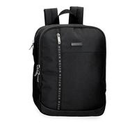 Movom Buster Sac à Dos pour Ordinateur Portable Adaptable 13,3" Noir 27 x 36 x 12 cm Polyester avec détails en Cuir synthétique 11,66 l, Noir, Sac à Dos pour Ordinateur Portable Adaptable