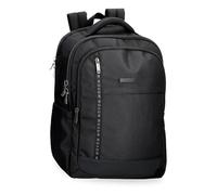 Movom Buster Sac à Dos pour Ordinateur Portable Adaptable 13,3" Noir 31 x 44 x 15 cm Polyester avec détails en Cuir synthétique 20,46 l, Noir, Sac à Dos pour Ordinateur Portable Adaptable