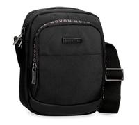 Movom Buster Sac bandoulière Deux Compartiments Noir 17 x 22 x 8 cm Polyester avec détails en Cuir synthétique by Joumma Bags, Noir, Bandoulière Deux Compartiments
