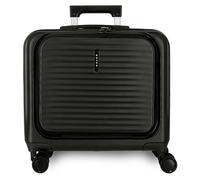 MOVOM Valise cabine Dayton – Rigide ABS, noir, Serrure TSA, 39,2 L, 44x42x20 cm