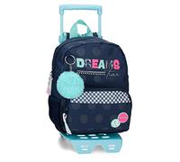 MOVOM Dreams Time Sac à dos crèche Bleu 23 x 28 x 10 cm Polyester 6,44 l, bleu, Sac à dos pour crèche