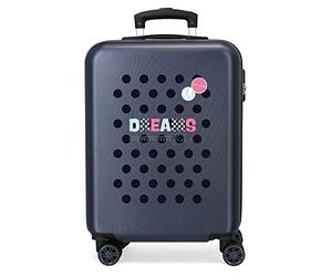 Movom Dreams Time Valise de Cabine Bleue 38 x 55 x 20 cm Rigide ABS Fermeture à Combinaison latérale 35 2 kg 4 Roues Doubles Bagage à Main