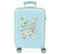 MOVOM Enjoy Every Moment Valise de cabine verte 38 x 55 x 20 cm rigide ABS fermeture à combinaison latérale 34 2 kg 4 roues doubles bagage à main