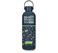 Movom Enjoy Game Over Bouteille en acier inoxydable Bleu Capacité 500 ml 7 x 23 cm
