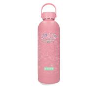 Movom Enjoy My Little Garden Bouteille en Acier Inoxydable Rose Capacité 500 ML 7 x 23 cm