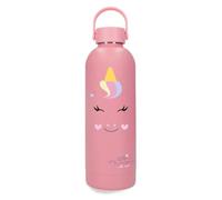 Movom Enjoy My Little Unicorn Bouteille en Acier Inoxydable Rose avec capacité de 500 ML et Dimensions 7 x 23 cm Acier Inoxydable