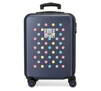 Movom Free Dots Valise Trolley Cabine Bleu 38x55x20 cms Rigide ABS Serrure à combinaison 34L 2,6Kgs 4 roues doubles Bagage à main