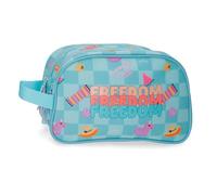 Movom Freedom Trousse de Toilette Adaptable à Deux Compartiments Bleu 26x16x10 cm Polyester