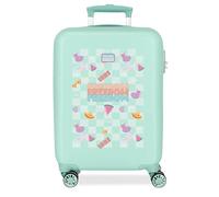 MOVOM Valise cabine Freedom – Rigide ABS 38x55x20cm 34L Bleu – Fermeture à combinaison latérale