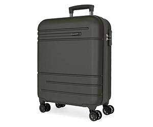 MOVOM Galaxy Valise Cabine Noire 40 x 55 x 20 cm Rigide ABS Fermeture à Combinaison latérale 37 l 3,08 kg 4 Roues Doubles Bagage à Main, Anthracite, 20.0 Centimeters, Valise