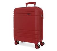 MOVOM Galaxy Valise de Cabine Beige 40 x 55 x 20 cm Rigide ABS Fermeture à Combinaison latérale 37 l 3,08 kg 4 Roues Doubles Bagage à Main, Rouge, 40 cm x 55 cm x 20 cm 37L, Valise