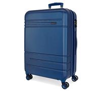Movom Galaxy Valise Moyenne Grise 48 x 68 x 27 cm Rigide ABS Fermeture à Combinaison latérale 72 L 3,86 kg 4 Roues Doubles, Bleu, 27x48x68 cm, Valise Moyenne