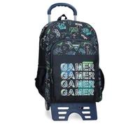 Movom Game Over Sac à Dos Scolaire avec Chariot Noir 33 x 46 x 17 cm Polyester